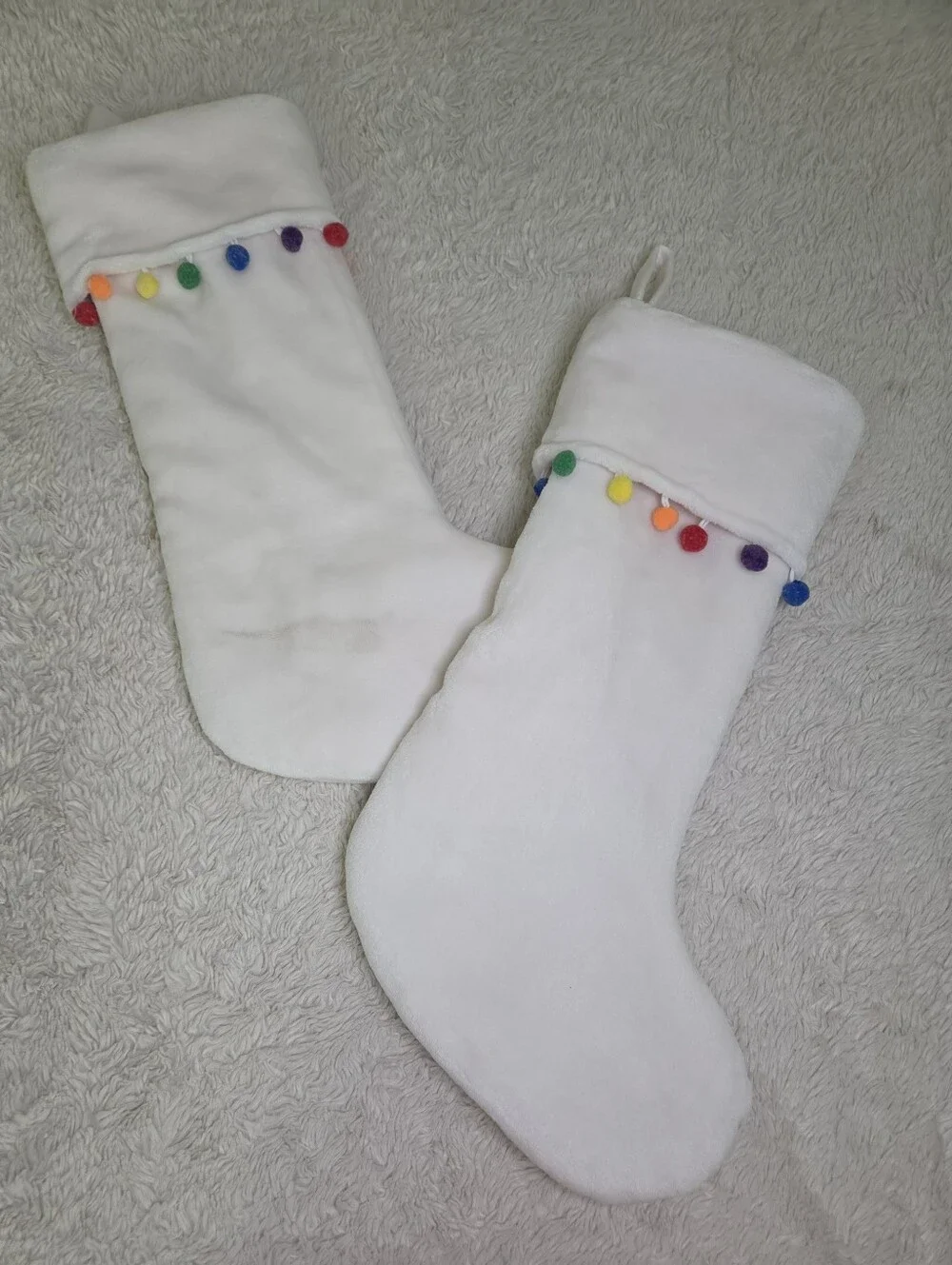 2 Berkshire Plush Christmas Stockings